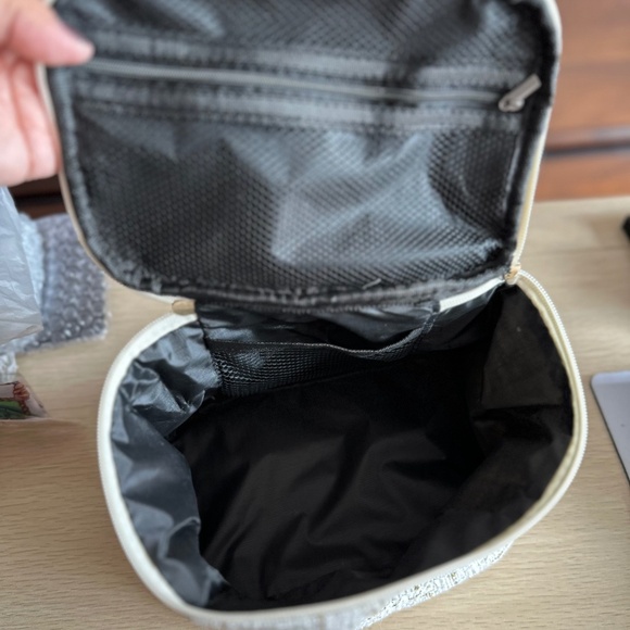 Ivory Tweed Cosmetic Bag with Mystery Beauty Bundle - Picture 4 of 9